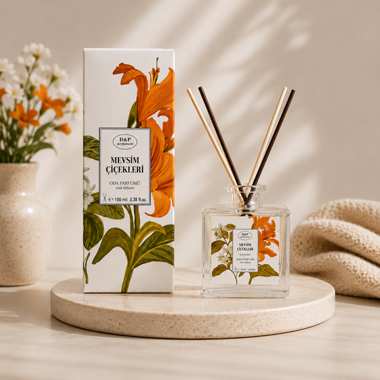 D&P Seasonal Flowers Reed Diffuser – Home Fragrance 100ml