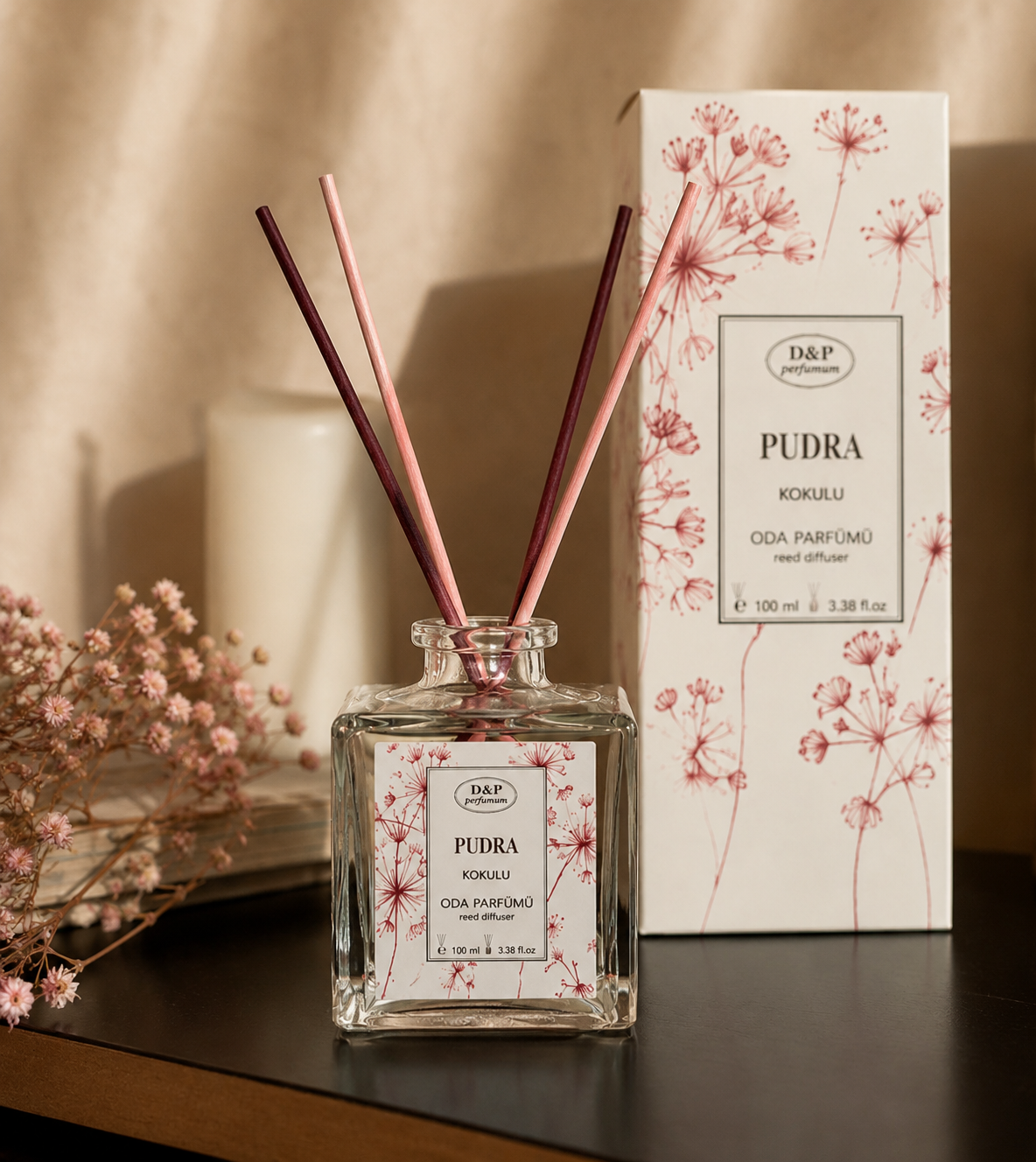 D&P Pudra Reed Diffuser – Home Fragrance 100ml
